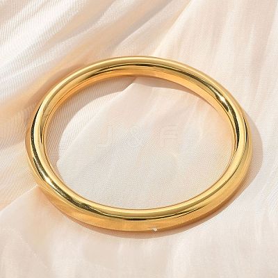 304 Stainless Steel Plain Bangles for Women BJEW-K271-01G-1