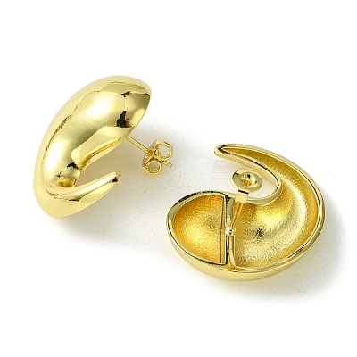 Brass Stud Earrings EJEW-K267-02G-1