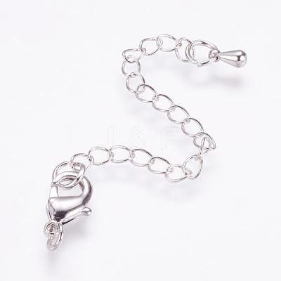 Long-Lasting Plated Brass Chain Extender KK-F711-09P-1