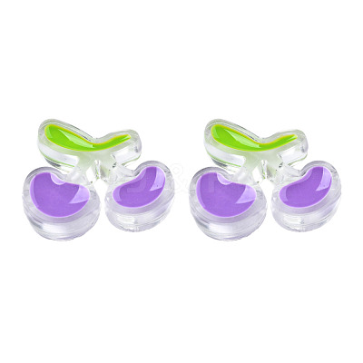 Transparent Acrylic Enamel Beads TACR-N012-006B-1