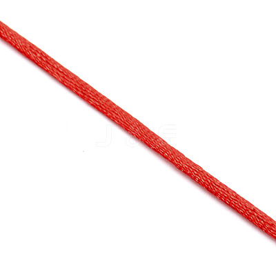 Polyester Satin Rattail Cord OCOR-WH0066-43H-1