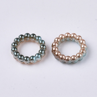ABS Plastic Imitation Pearl Linking Rings OACR-N005-10mm-08-1