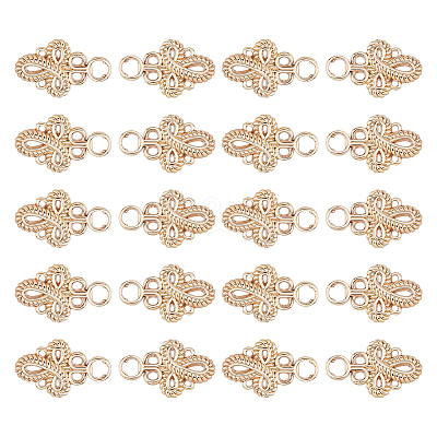 20Pcs Knot Zinc Alloy Adjustable Jean Button Pins FIND-FH0017-91G-1
