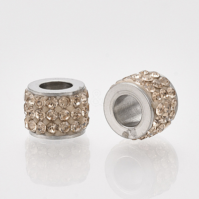 201 Stainless Steel Beads STAS-T050-007J-1