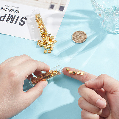 140Pcs Electroplated Glass Seed Beads SEED-NB0002-07B-1