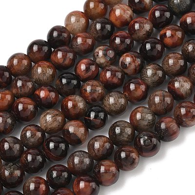 Natural Tiger Eye Beads Strands G-F591-18-8mm-07-1