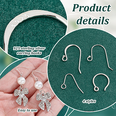 925 Sterling Silver Earring Hooks STER-PH0002-50-1
