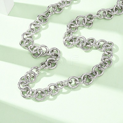 11.5MM 304 Stainless Steel Ring Link Chain Necklaces SA-CBA4160-19P-1