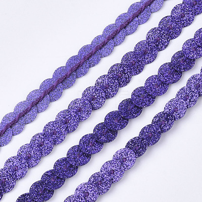 Ornament Accessories Plastic Paillette Bead Strands PVC-T006-02B-1