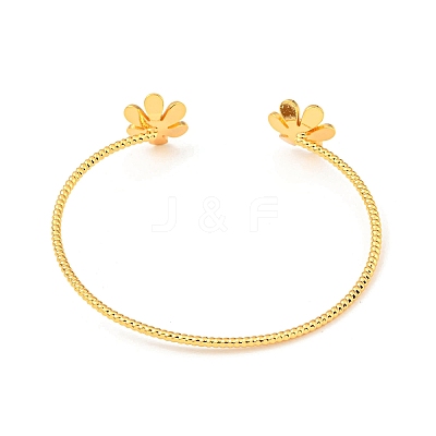 Clear Cubic Zirconia Cuff Bangles LS-BJEW-P305-05G-1