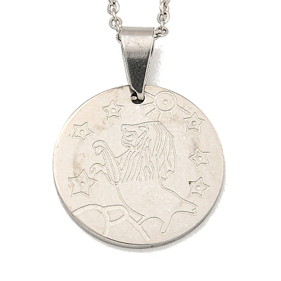 Non-Tarnish Constellation Pendant Necklaces LS-NJEW-S422-04P-05-1