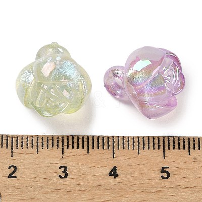 UV Plating Luminous Rainbow Iridescent Acrylic Pendants LACR-R001-14A-1