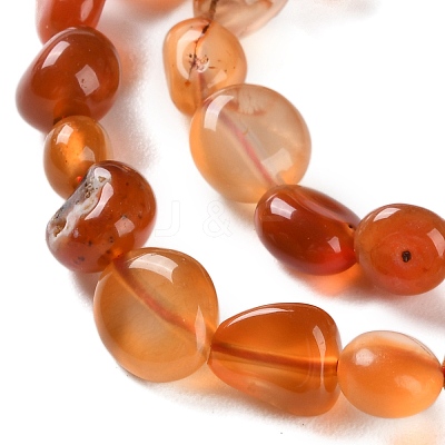 Natural Carnelian Beads Strands X-G-P497-01C-35-1