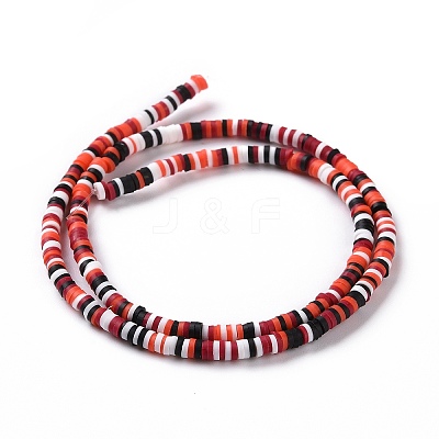Handmade Polymer Clay Beads Strands CLAY-R089-3mm-004-1