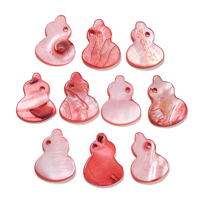 Dyed Natural Freshwater Shell Pendants BSHE-G034-11D-1