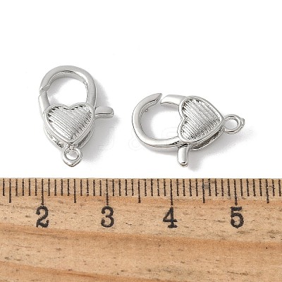 Brass Lobster Claw Clasps KK-F893-11P-1