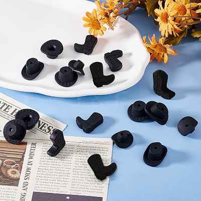 26Pcs 5 Styles Silicone Focal Beads SIL-AR0001-19-1