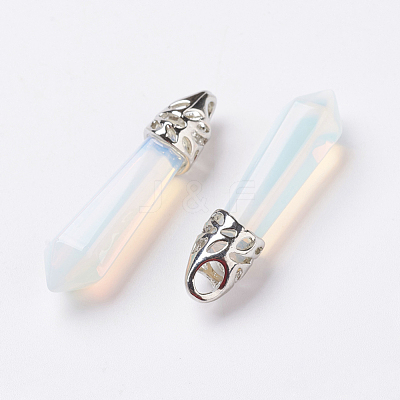 Opalite Pointed Pendants X-G-P309-07-1