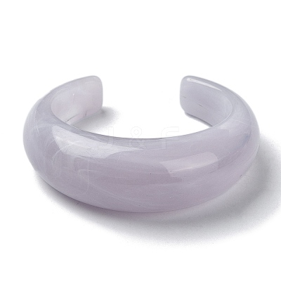 Plain Resin Cuff Bangles LS-BJEW-B074-02B-1