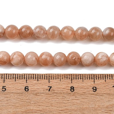Natural Sunstone Beads G-F222-33-6mm-01-1