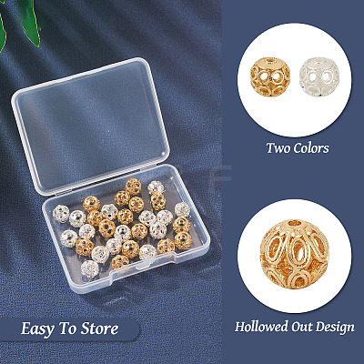 30Pcs 6 Style Brass Beads KK-TA0001-24-1