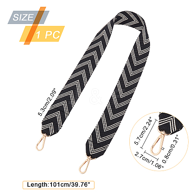 Arrows Pattern Polyester Bag Straps DIY-WH0304-022-1