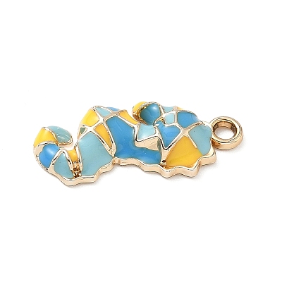 Alloy Enamel Pendants LS-PALLOY-P313-09A-G-1