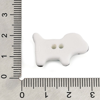 Dog Ceramic Buttons BUTT-I018-01A-01-1