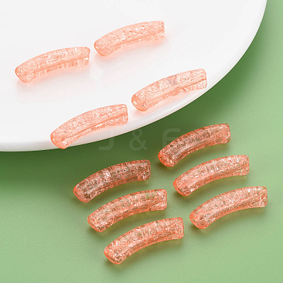 Transparent Crackle Acrylic Beads CACR-S009-001A-N52-1