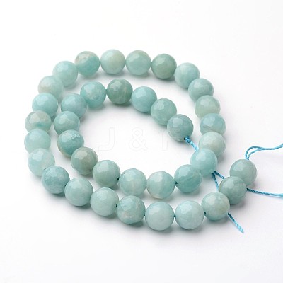 Natural Amazonite Beads Strands G-J376-17-8mm-1