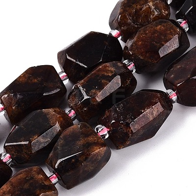 Natural Orange Garnet Beads Strands G-N362-07A-02-1