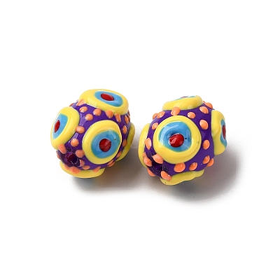 Glass Enamel Beads GLAA-C038-01E-1