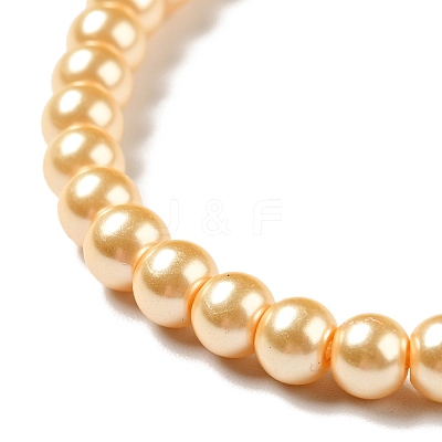 Eco-Friendly Dyed Glass Pearl Round Beads Strands HY-A002-4mm-RB072-1