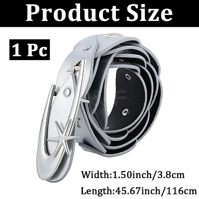 1Pc Imitation Leather Chain Belts AJEW-CL0001-91B-1