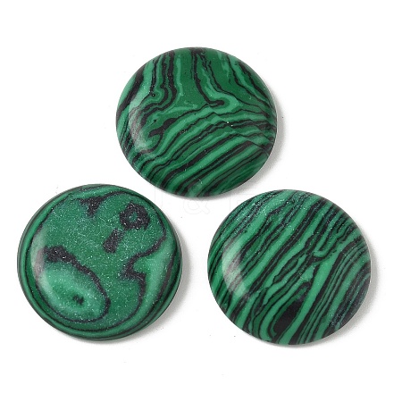 Synthetic Malachite Cabochons G-C189-05D-1