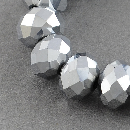 Electroplate Glass Bead Strands EGLA-R080-12mm-01-1