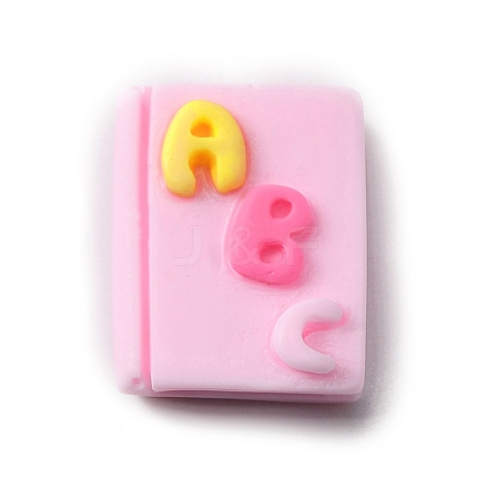 Teachers' Day Opaque Resin Cabochons CRES-WH0001-57E-1