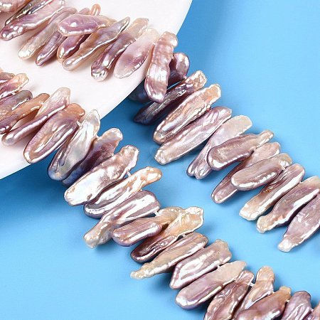 Natural Baroque Keshi Pearl Beads Strands PEAR-S020-H13C-1