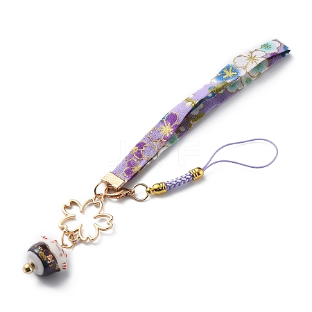 Brass Pendant Keychains HJEW-WH0039-15C-1