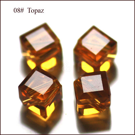 Imitation Austrian Crystal Beads SWAR-F069-6x6mm-08-1