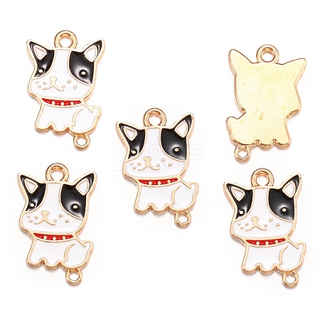 Alloy Enamel Connector Charms ENAM-TAC0003-03C-G-1