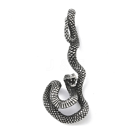 304 Stainless Steel Big Pendants STAS-D207-08AS-1