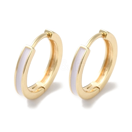 Brass With Enamel Earring for Women EJEW-U008-08G-1