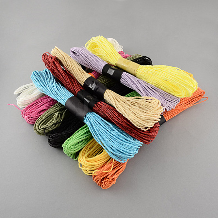 Mixed Color Twisted Paper Cord DIY-S003-03-50m-1