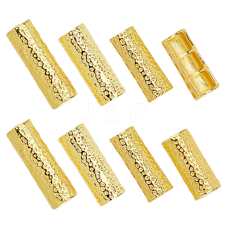 8Pcs 4 Styles Alloy Watch Band Adapter Connectors FIND-DC0006-84G-1