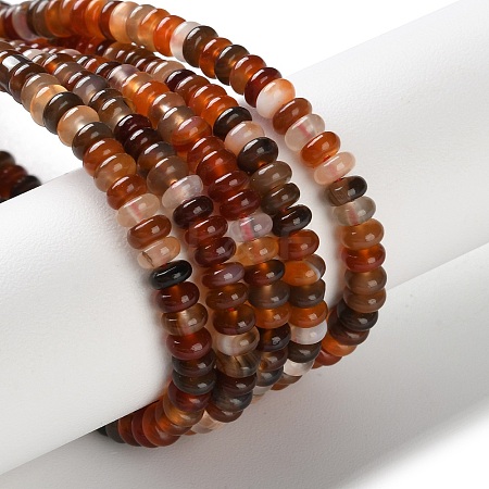 Natural Agate(Dyed & Heated) Beads Strands G-P567-A01-01-1