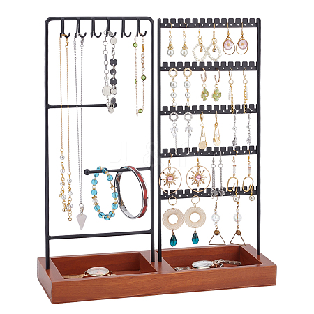 Iron Jewelry Display Stands AJEW-WH0518-11A-1