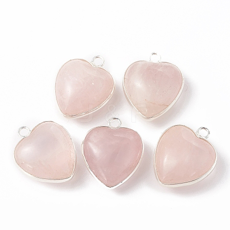 Natural Rose Quartz Pendants G-C005-01S-15-1