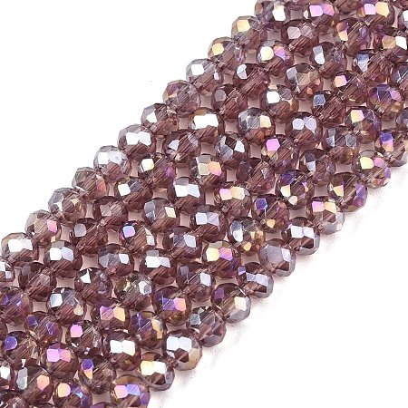 Electroplate Glass Beads Strands EGLA-A044-T2mm-B07-1