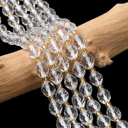 Natural Quartz Crystal Beads Strands G-F809-A01-01A-1